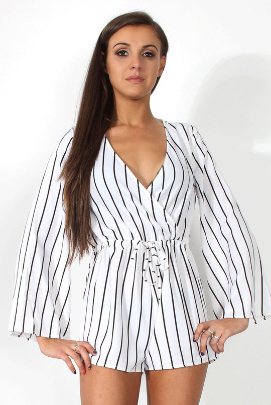 Lisa White Crossover Playsuit