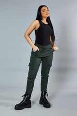 Black Round Neck Sleeveless Bodysuit - Himari