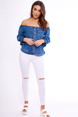 Gypsy Denim Bardot Top - Nyla