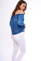 Gypsy Denim Bardot Top - Nyla