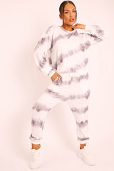 Mocha Tie Dye Sweater and Joggers Co-ord - Lauralee