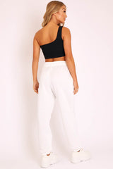 White Oversized Joggers - Erica