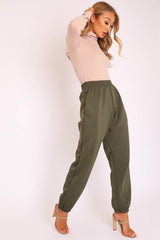 Khaki Oversized Joggers - Erica