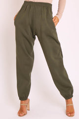 Khaki Oversized Joggers - Erica
