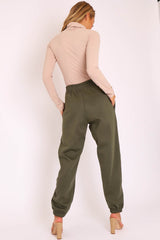 Khaki Oversized Joggers - Erica