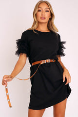 Tan Woven Eyelet Belt - Zoeh