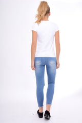 White Not Today Slogan T-Shirt - Kaarla