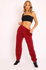 Wine Oversized Joggers - Erica