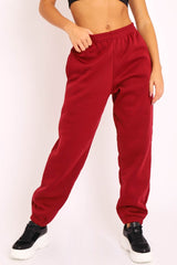 Wine Oversized Joggers - Erica