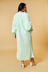 Mint Longline Knit  Maxi Cardigan - Ema