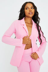Light Pink Tailored Blazer - Casey