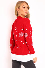 Red A Very Merry Christmas Slogan Jumper - Lotta