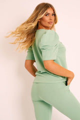 Sage Beverly Hills T-shirt and Leggings Loungewear Co-ord - Lassie