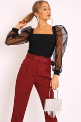 Silver Diamante Tassel Box Clutch - Geri