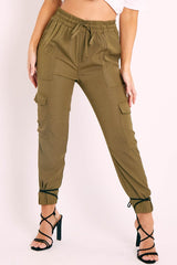 Khaki Cargo Pocket Joggers - Teigen
