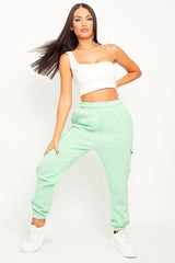 Mint Side Cargo Pocket Joggers - Chantel