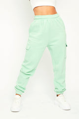 Mint Side Cargo Pocket Joggers - Chantel