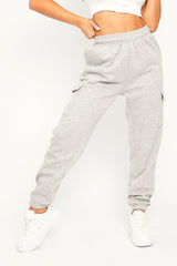 Grey Side Cargo Pocket Joggers - Chantel