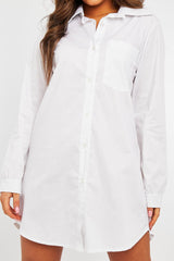 White Oversized Shirt Dress - Chelby
