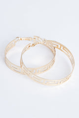 Cut Out Hoops Gold - Stana