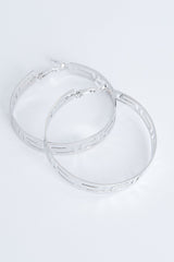 Cut Out Hoops Silver - Adna