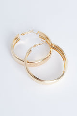 Chunky Gold Hoop Earrings - Emilina