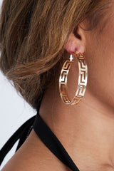 Cut Out Hoops Gold - Stana