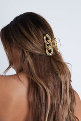 Gold Chain Link Hair Clip - Tahira