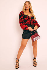 Black High Waisted Tailored Shorts - Emile