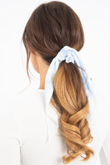 Pastel Blue Tie Dye Scrunchy - River