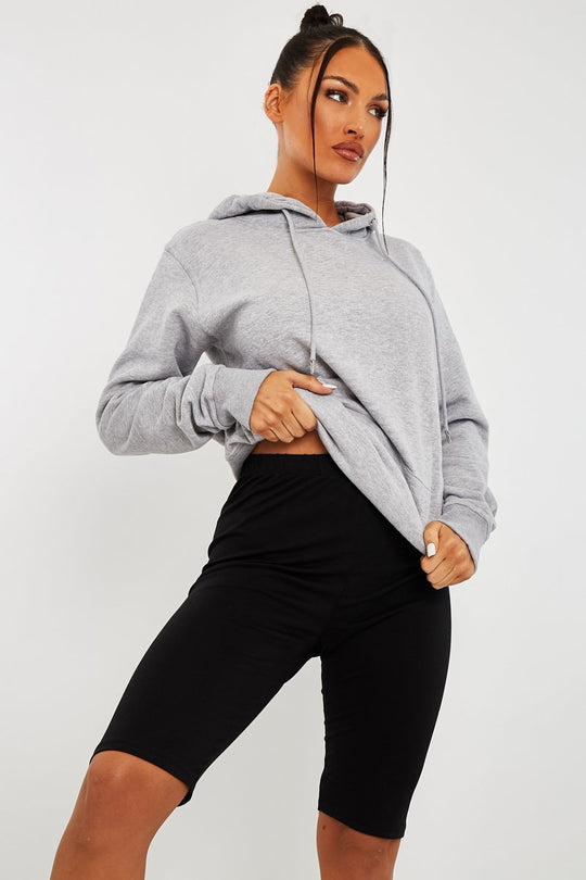 Black Jersey Cycling Shorts - Fiona