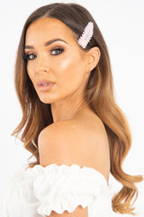 Pink Crystal Hairclip - Gibson