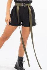 Khaki Woven Buckle Detail Utility Belt - Ripley