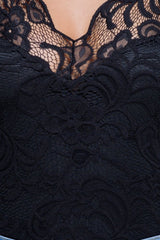 Black Lace Bodysuit - Aubrey