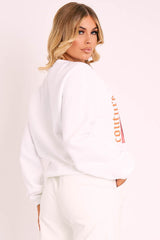 White Couture Graphic Sweatshirt - Verity