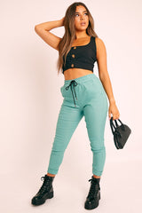 Sage Drawstring Waist Trousers - Maddi
