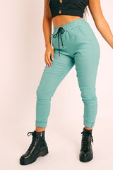 Sage Drawstring Waist Trousers - Maddi