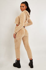 Stone Soft Teddy Leggings - Evani