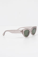 Grey Chunky Oval Tinted Lens Sunglasses - Dailey