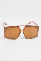 Brown Oversized Square Frame Sunglasses - Valeri