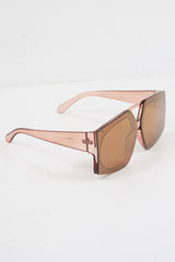 Brown Oversized Square Frame Sunglasses - Valeri
