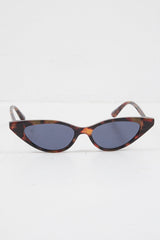 Brown Leopard Tinted Lens Mini Cat Eye Sunglasses - Ezrie
