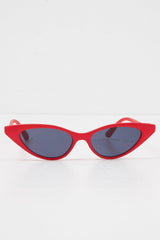 Red Tinted Lens Mini Cat Eye Sunglasses - Ezrie