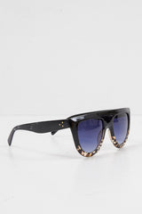 Black Clear Animal Square Oversized Sunglasses - Kajsa