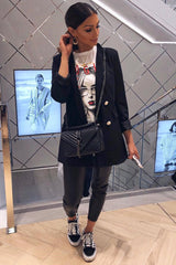 White Vogue Slogan T-shirt - Alana