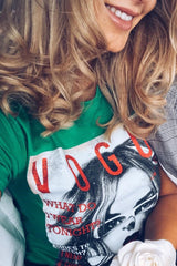 Green Vogue Slogan T-shirt - Alana
