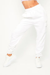White Side Cargo Pocket Joggers - Chantel