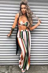 Multi Coloured Stripe Co-Ord Set - Haddy