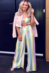 Pastel Coloured Stripe Co-Ord Set - Haddy