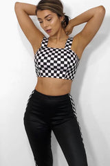 Monochrome Checkerboard Grid Check Co-Ord - Kiyla